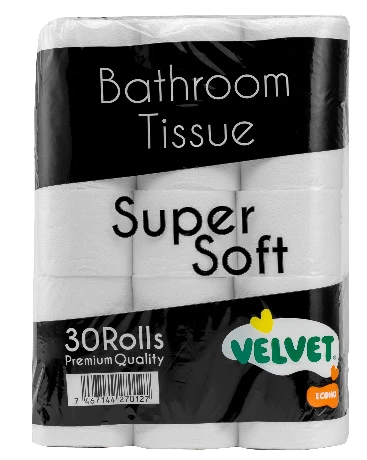 Papel higiénico Velvet línea económica, 30 unidades