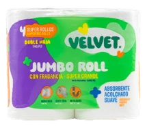 Papel higiénico Velvet, 4 unidades